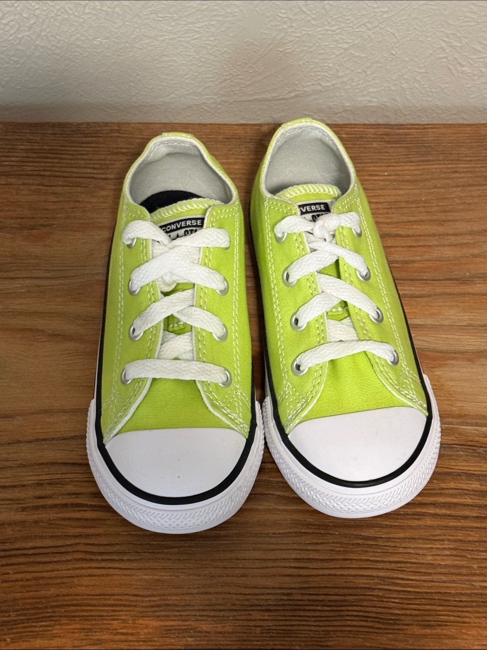 Converse Kids Lime Green Low Top Sneakers